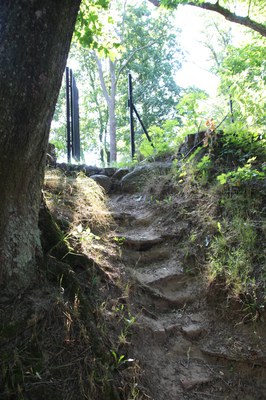 Zugang zum Judenfriedhof vom Waldweg