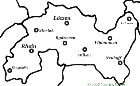 Kirchspiele des Landkreises Lötzen