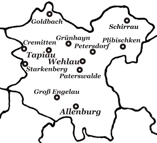 Kirchspiele des Landkreises Wehlau